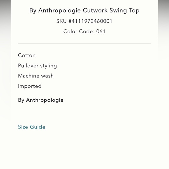 NWT new medium Anthropologie cutwork swing top red pink wine long sleeve lace - Picture 14 of 17